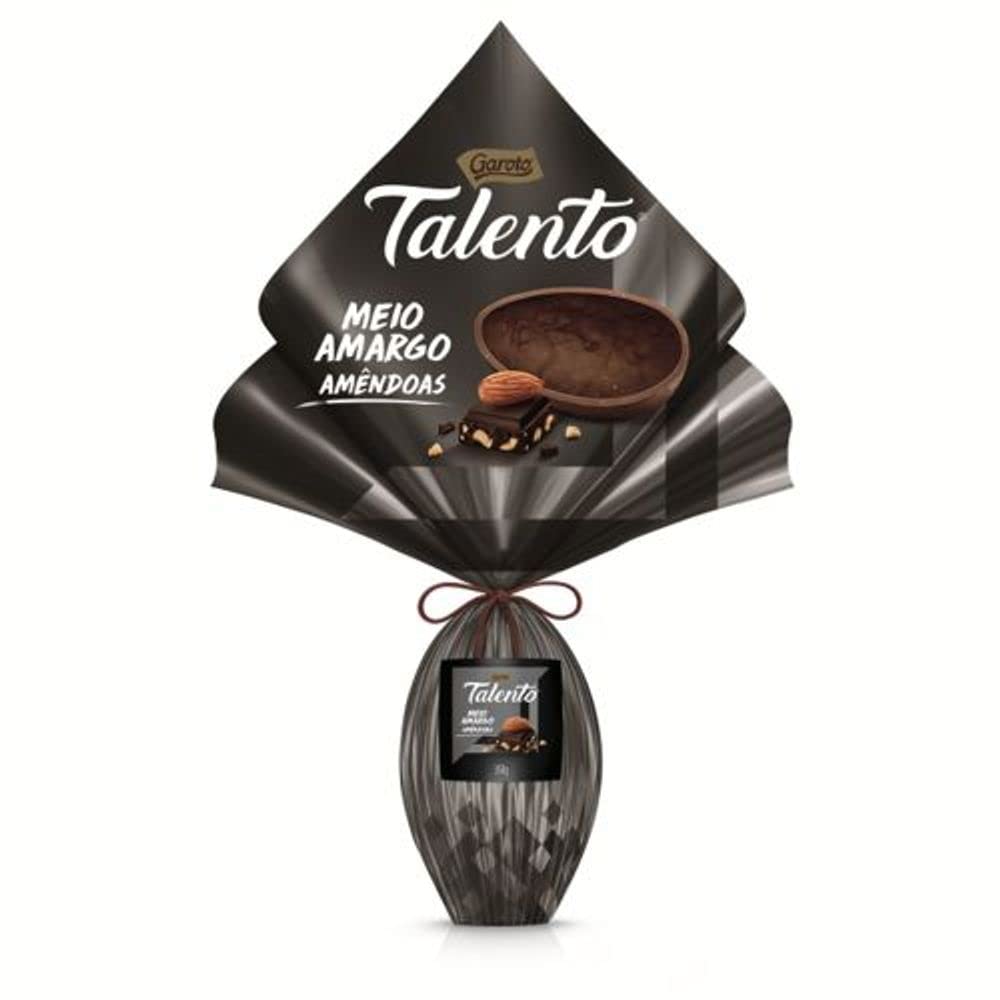 ovo talento meio amargo: ovos de páscoa nestlé e garato