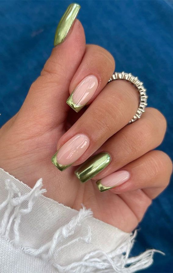 unhas francesinhas cromadas 4