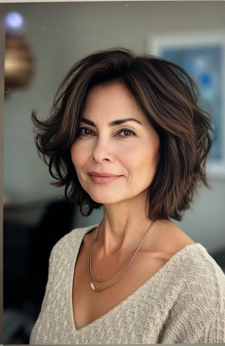 short bob repicado liso