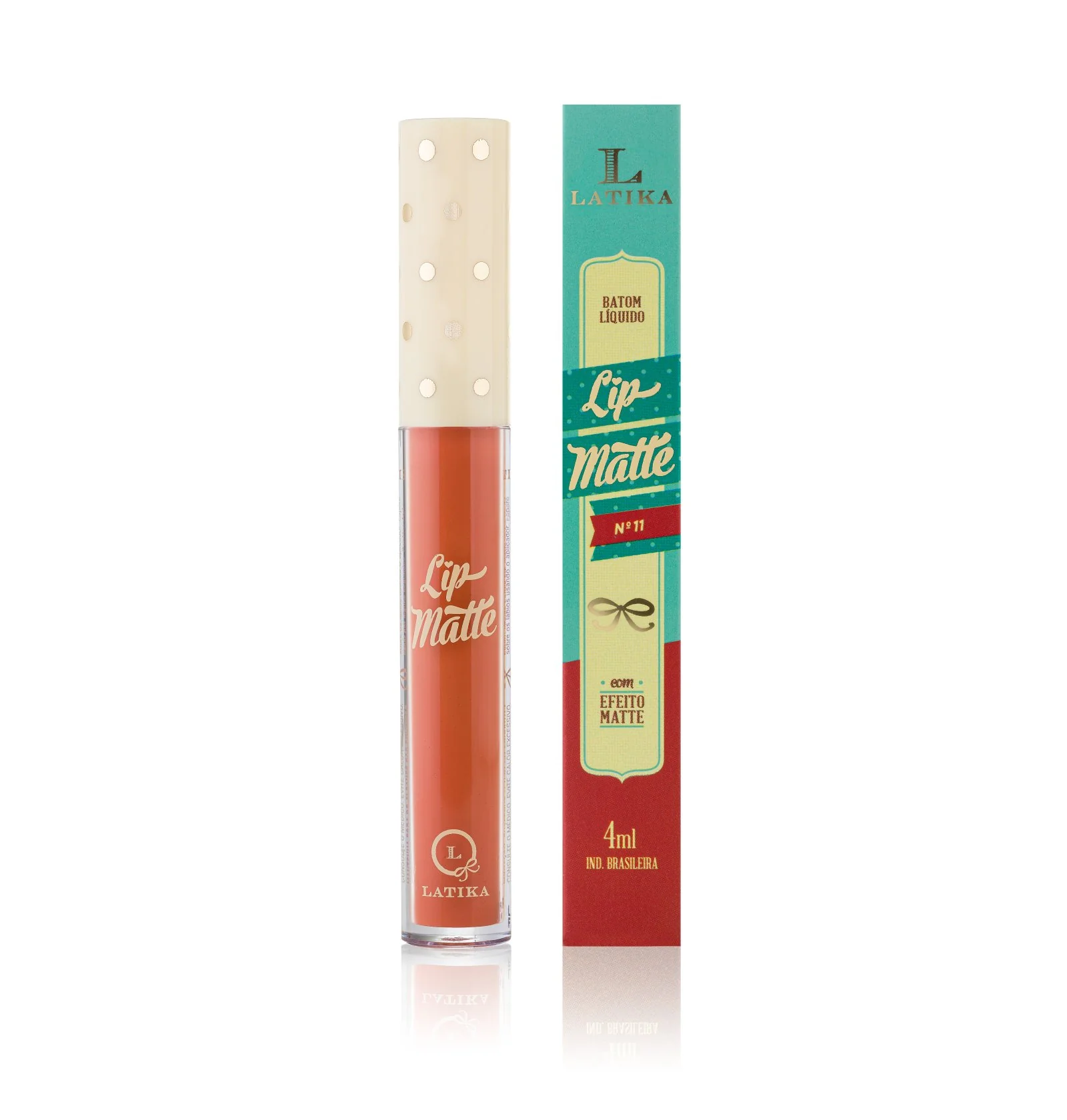 Batom Líquido Latika Lip Matte Coral nº11