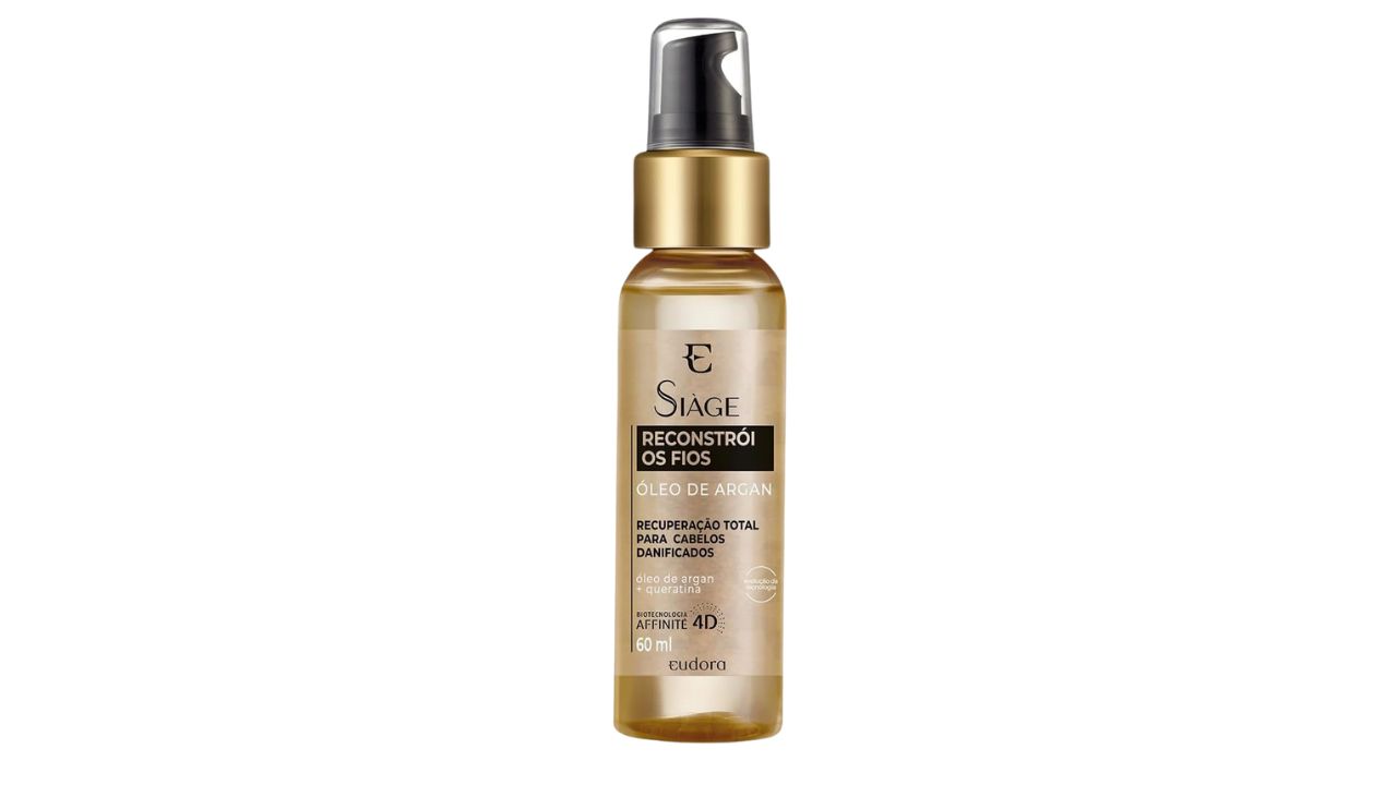 Óleo De Argan Siàge Reconstrói Os Fios - Eudora
