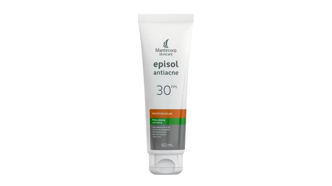 Protetor Solar Facial Mantecorp Episol Antiacne FPS 30
