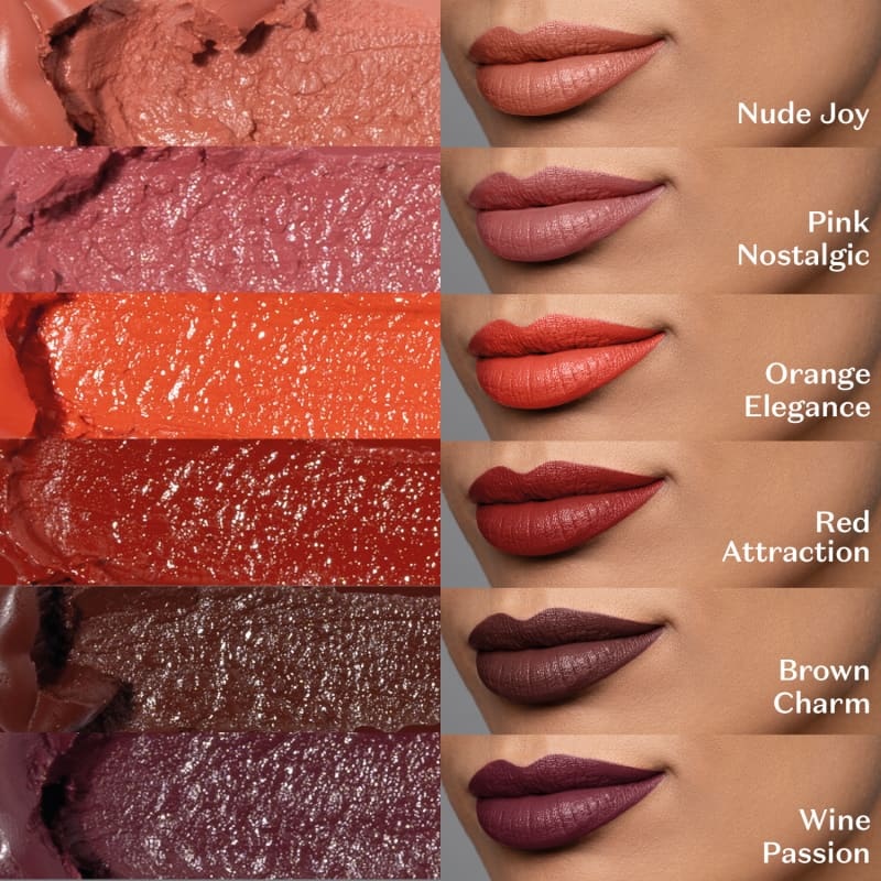 cores dos batons mini lips boticário